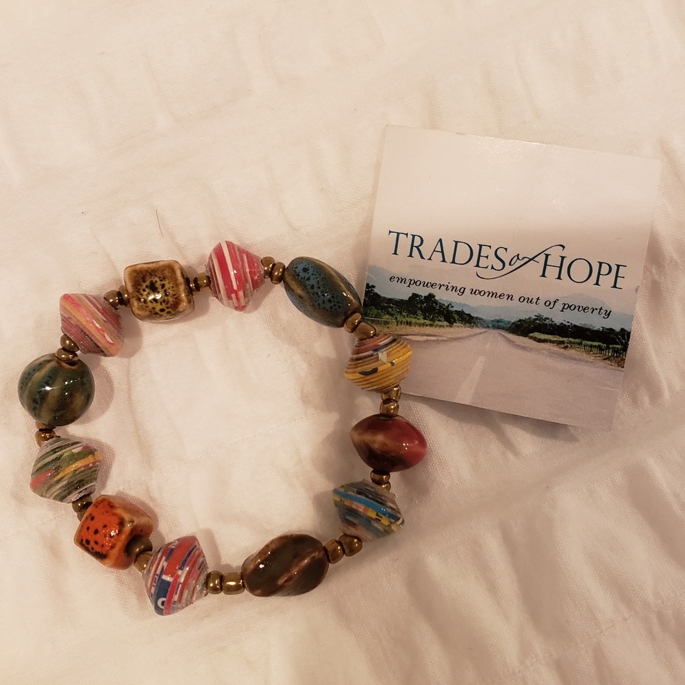 NWOT Fair trade bracelet made in Haiti